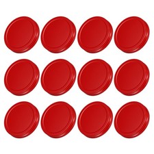 86mm/3.39" Wide Mouth Tin Plate Mason Jar Lids for Canning Jars Red 12Pcs