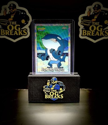 2025 Topps Chrome Spongebob 25th Anniversary Wave Refractor /175 DON THE WHALE