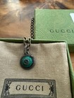 GUCCI MALACHITE  Aged Sterling Silver SNAKE  NECKLACE — photo 4