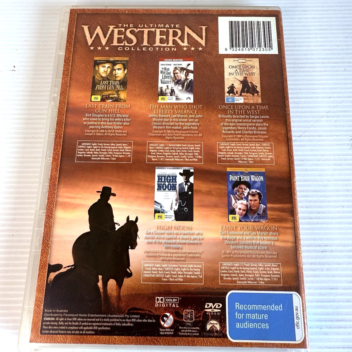 The Ultimate Western Collection - 5 Movie DVD Box Set Region 4 Free AU Post