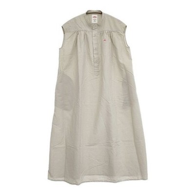 Danton Cotton Linen Gathered Sleeveless Dress DT-B0236 VCL dress beige 6-012...