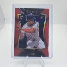 2025 PANINI SELECT BASEBALL SELECT THROWBACK RED PRIZM /99 #5 Cam Smith RC