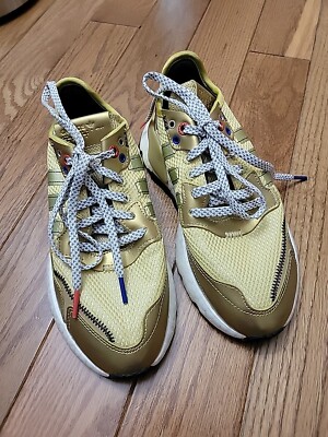 Adidas Originals Women s Nite Jogger Shoes Gold Size 5.5 EF5427, New