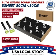 13sqft Car Butyl Sound Deadening mat Heat Blocker & Noise Reduction With 2 tools