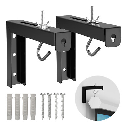 Projector Screen Mount Adjustable Ceiling Mount Wall Hanging L-Brackets
