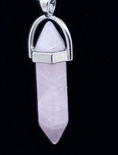 Rose Quartz Healing Stone Pendant