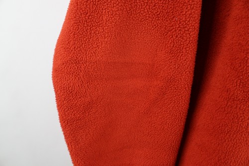 Vintage LL Bean Mens Size Medium Faded Spell Out Full Zip Fleece Jacket Orange - Picture 5 of 14