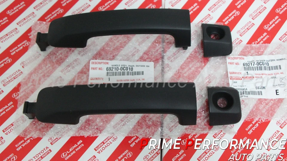 Manijas de puerta exteriores delanteras izquierda y derecha negras Toyota FJ Cruiser 2007-2014 Foto 2 de 4