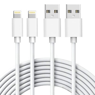 2 Pack 6ft Long Cable Charger USB Cord Power Wire Fast Charge for Cell Phones