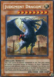 Judgment Dragon - LODT-EN026 - Secret Rare - 1st Edition x1 - Moderately Played