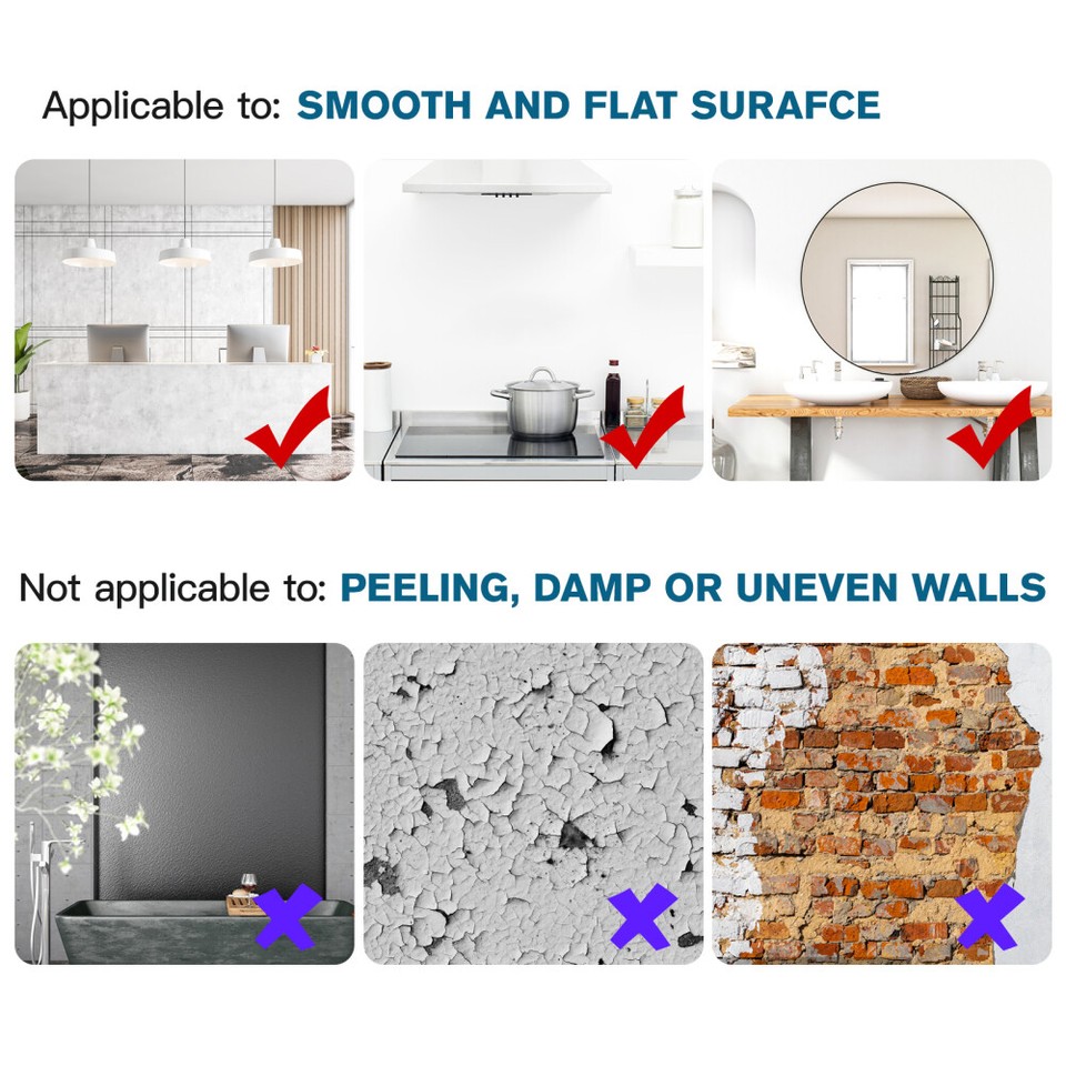 10M Roll Kitchen Tile Stickers Selfadhesive Bathroom Marble Sticker