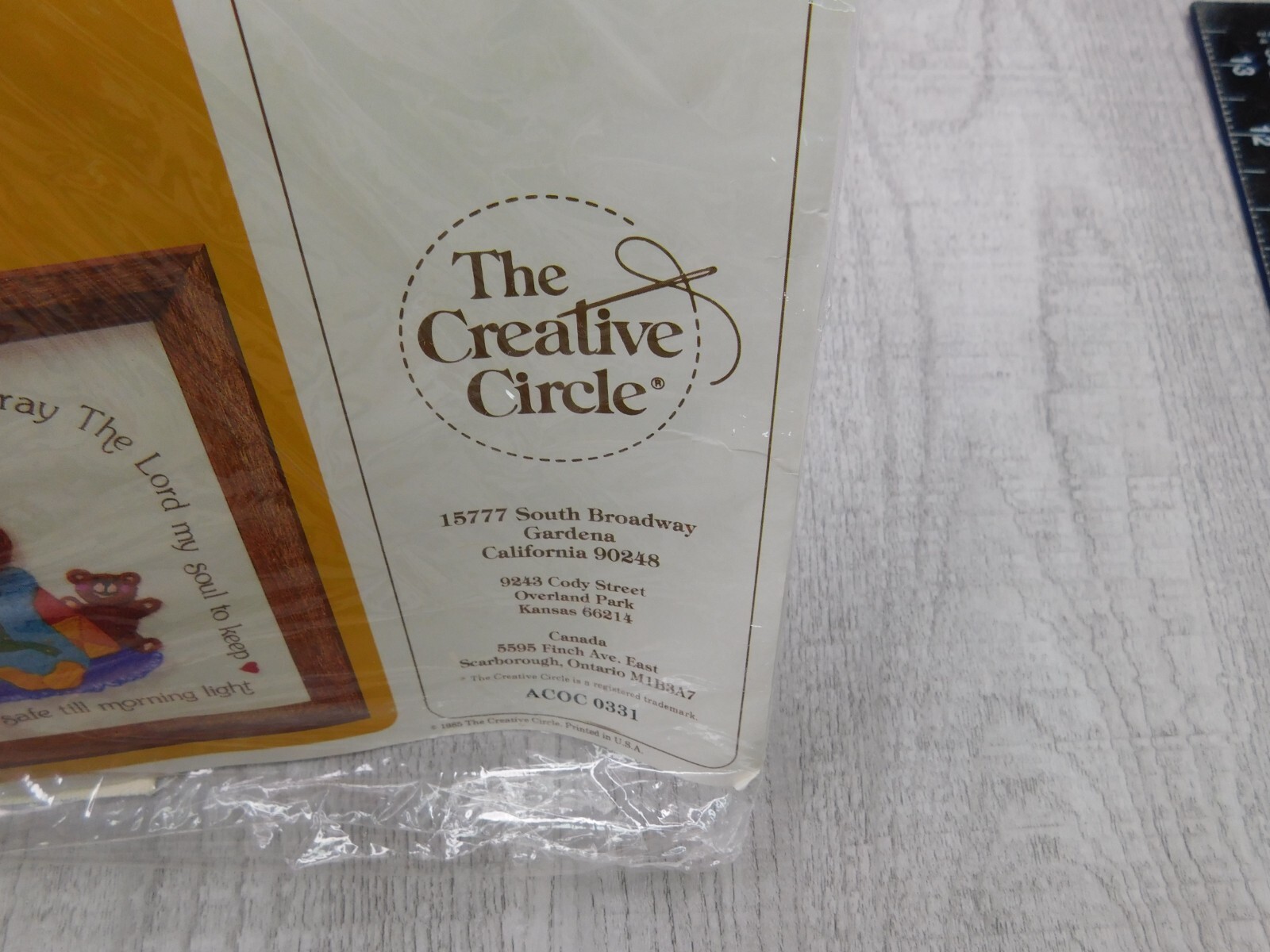 The Creative Circle Needlepoint #0538 Sleepy Time Prayer Embroidery Craft Art