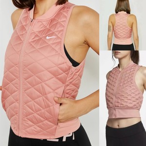 NEW $100 Nike Women's AeroLayer Running Vest Packable Pink CJ5562 685 XS | eBay