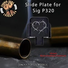 Barbedwire Heart  - Back Slide Plate for Sig Sauer P320