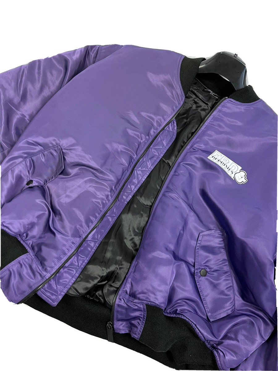 Enfants Riches Deprimes ERD RECORDS BOMBER - PURPLE SIZE: XL
