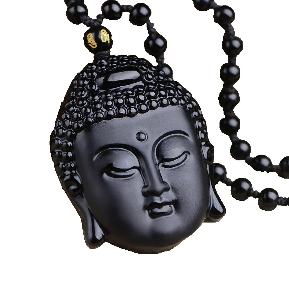 Collares y colgantes De Moda Cadena Obsidiana