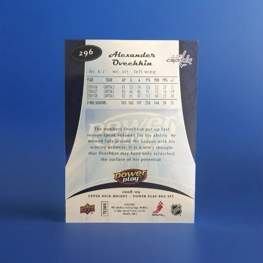 2008-09 Upper Deck Power Play #296 Alexander Ovechkin - Image 2 of 2