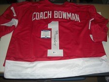 SCOTTY BOWMAN DETROIT REDWINGS HOF-91,3X STANLEY CUP CHAMP JSA/COA SIGNED JERSEY