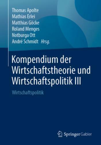 Thumbnail - Kompendium Der Wirtschaftstheorie Und Wirtschaftspolitik Iii