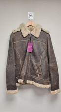 Jessie Choc Forest Sheepskin Coat - 2nds Please See Images