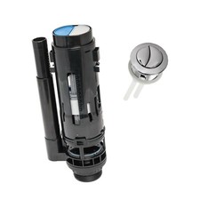 Fluidmaster PRO820UK Mechanical 2" Outlet Dual Flush Valve & Chrome Push Button