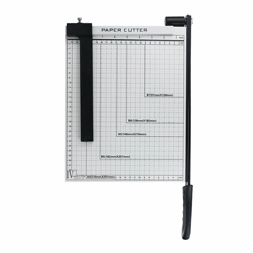 Premium Metal Paper Cutter Size A4 To B7 Guillotine Page Trimmer Knife Photo Cut