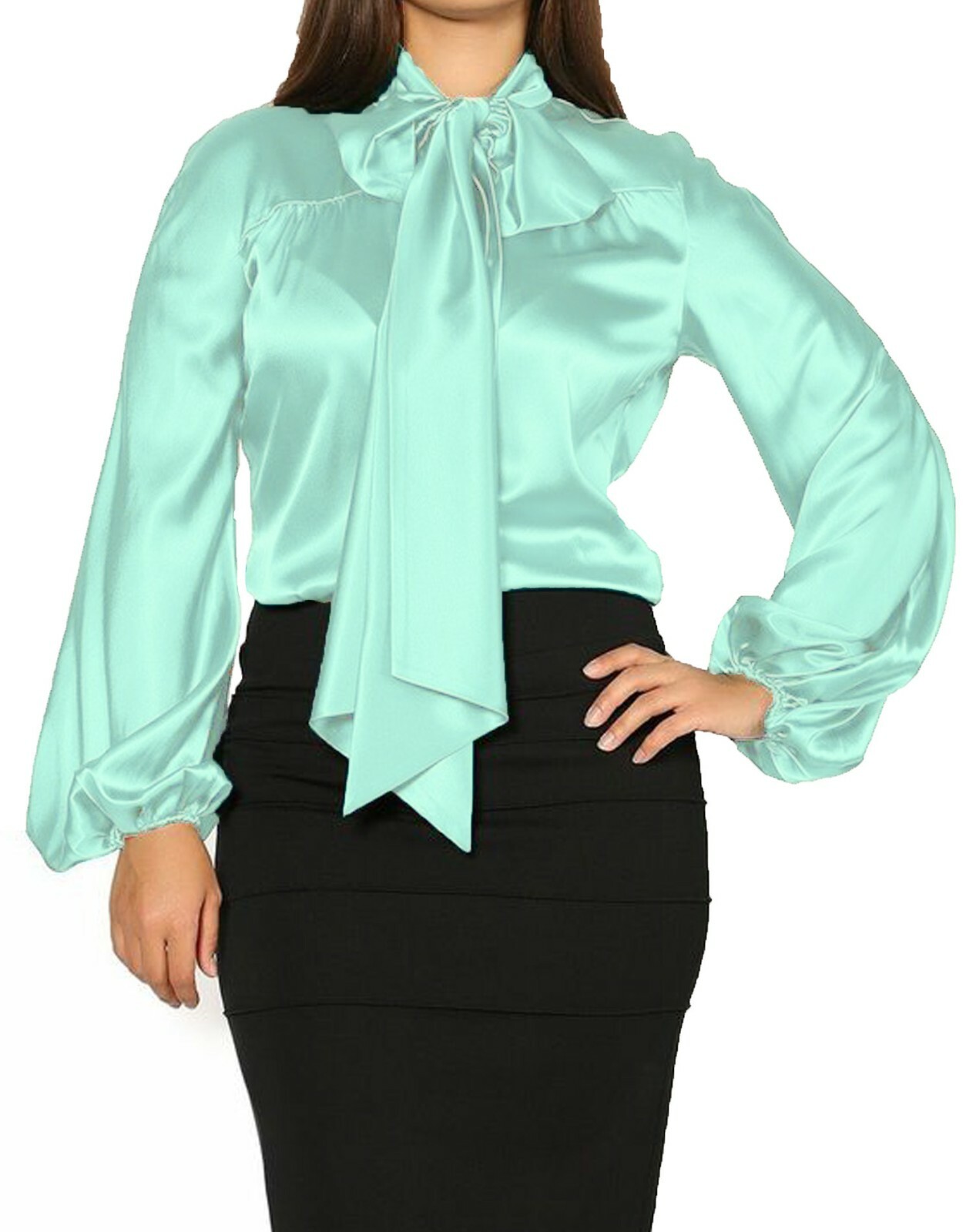 Casual Wear Satin Western Top Office 