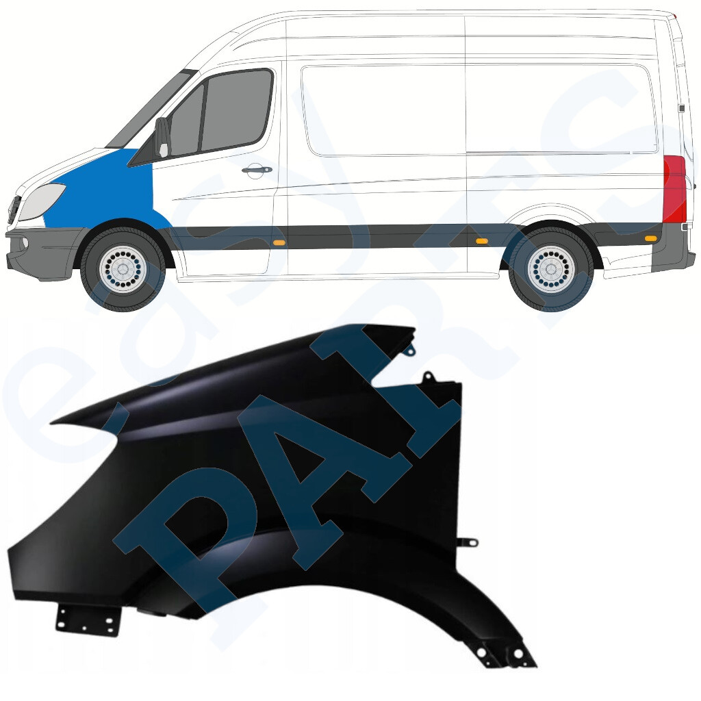 MERCEDES SPRINTER 906 2006-2013 FRONT WING / LEFT LH