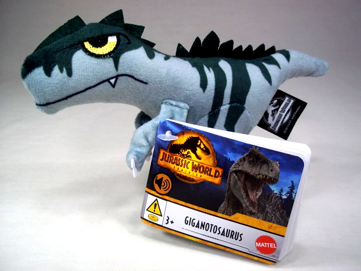Jurassic World Dominion Giganotosaurus Dinosaur Sound Plush Jurassic Park  Toy