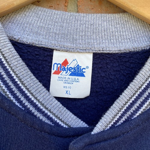 Vintage 90s Majestic Dallas Cowboys Cotton Varsity Snap Button Jacket Men’s XL - Picture 3 of 5