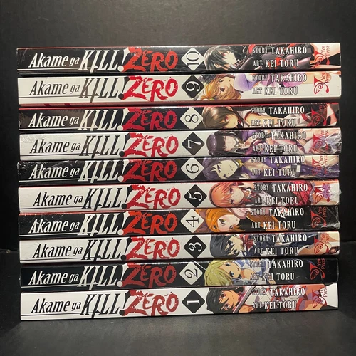 Akame Ga Kill! Zero Manga Volumes 1-10 Complete Set Brand New English Sealed