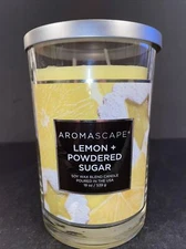 Chesapeake Bay AROMASCAPE 19 Oz LEMON + POWDERED SUGAR 2 Wick TUMBLER Candle