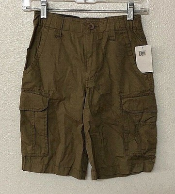 PURE STUFF FROM NORDSTROM BOYS FIELD KHAKI CARGO ADJUSTABLE WAIST SHORTS SIZE 8