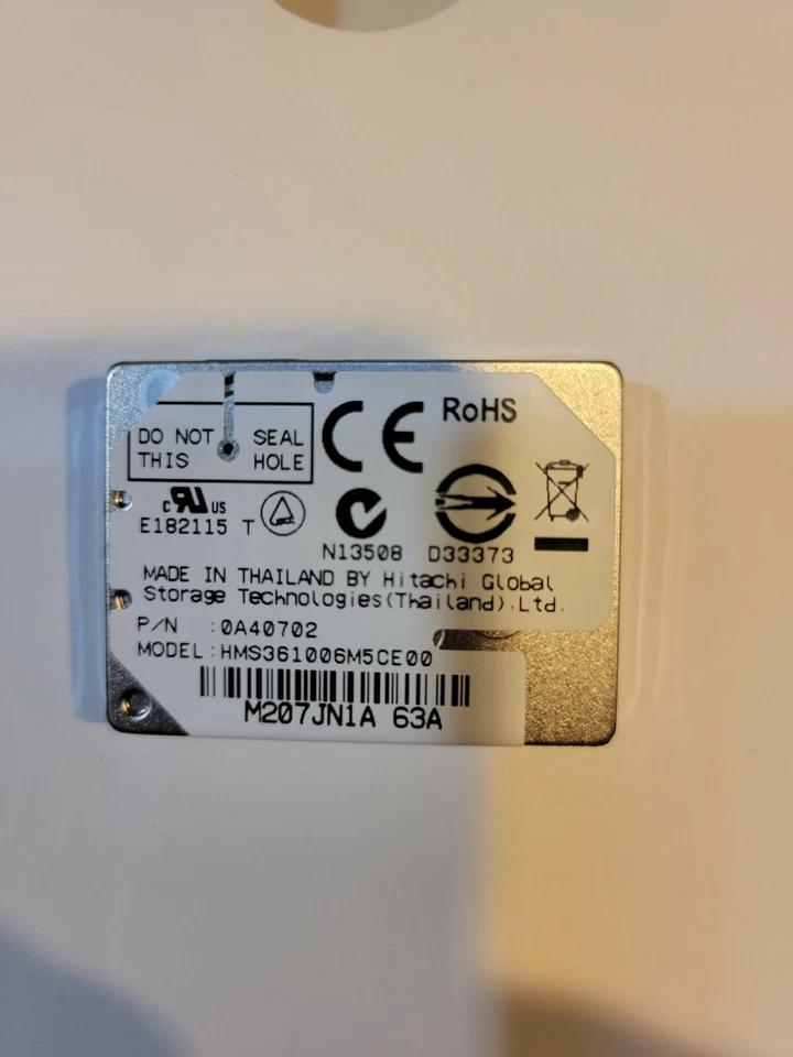 Hitachi HMS361006M5CE00 PN 0A40702 6GB Microdrive - Image 4 of 4