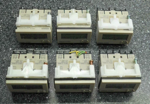 OMRON H7EC 4.5 – 30V 8 DIGIT SELF POWERED TOTAL COUNTERS LOT OF 6