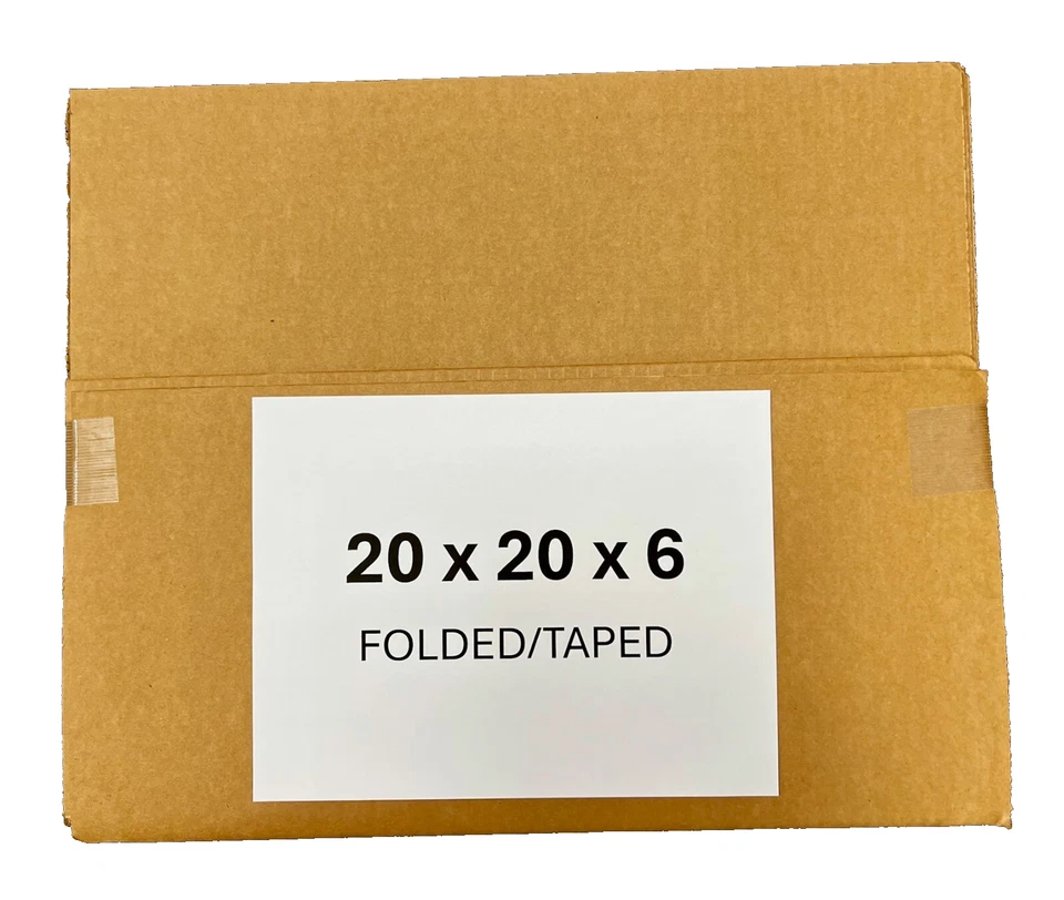 20" x 20" x 6" CARDBOARD BOX - 200 lb - SINGLE BOX - Image 4 of 4