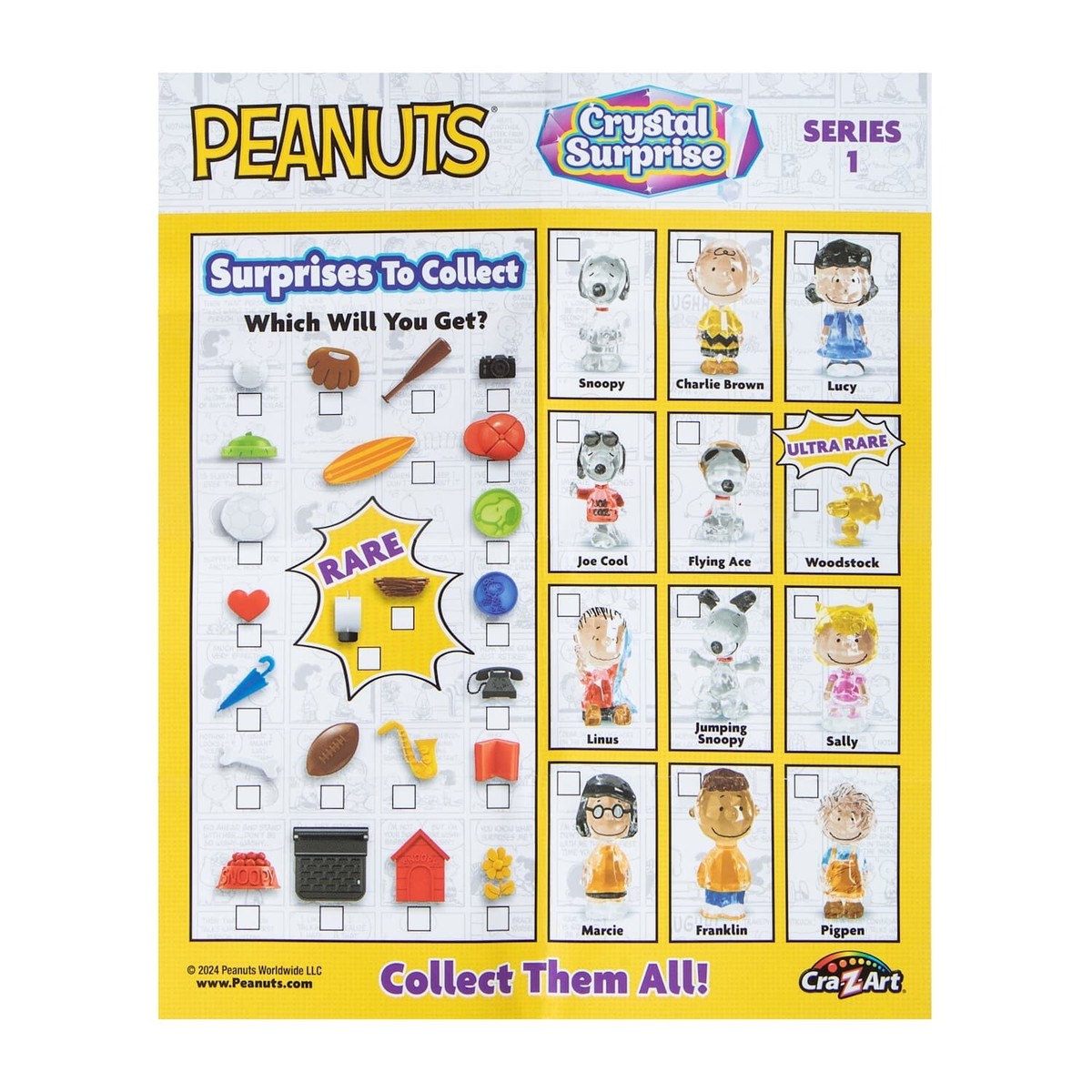 CraZArt **PEANUTS CRYSTAL SURPRISE FIGURES Series 1** You
