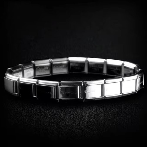 Nomination Engraved Classic Stainless Steel Starter Bracelet 18 Link Removable - Picture 8 of 10