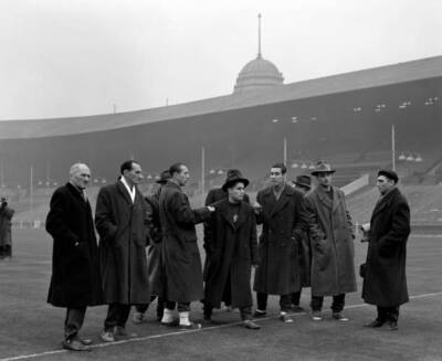 Members Hungarian team their first visit Wembley view arena wh- 1953 Old Photo