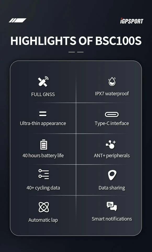 iGPSPORT BSC100S Ciclocomputer GPS Bici - Immagine 3 di 4
