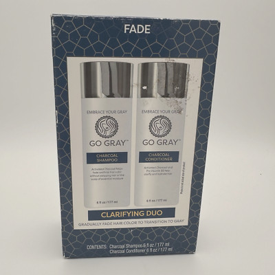 Go Gray Fade Clarifying Charcoal Daily Duo Shampoo & Conditioner - 6 oz each
