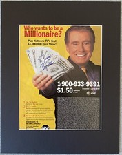 Regis Philbin Signed In Person 11x14 Matted Autographed Photo - Authentic