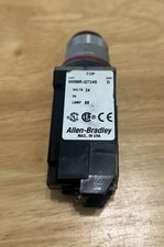 Allen Bradley 800MR-QT24S Ser D Red Pilot Light Push To Test