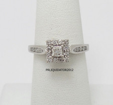 1/2CT Natural Diamond Anniversary Engagement Wedding Bridal Ring 14K White Gold