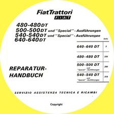 Manuale Riparazione Trattori Fiat 480 DT 500 DT-Special 540 DT Italiano