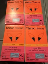    Thinx Teens Super Absorbency Period Underwear Sz XL 15-16 Hologram  SET Of 4