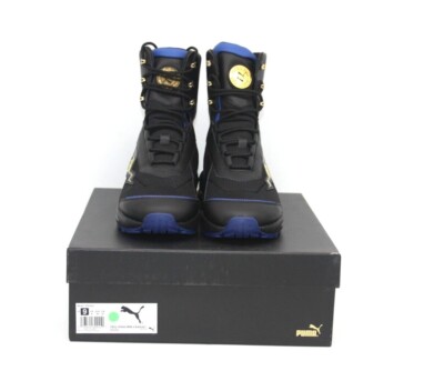WOMENS BOOT PUMA CELL STALLAR MID X BALMAIN BLACK/ROYAL 373747-01 