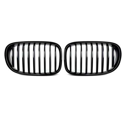 For BMW F01 F02 F03 F04 2009-2015 2Pcs Gloss/Matte Black Front Bumper Grille ABS - Picture 4 of 20