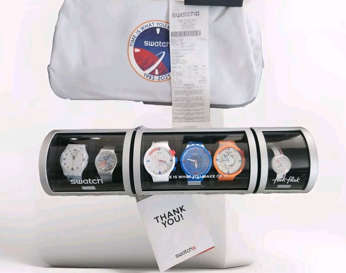 Swatch SPACE COLLECTION EXCLUSIVE SET Of 6 Watches SZS32 New Swatch SPACE COLLECTION EXCLUSIVE SET Of 6 Watches SZS32 New