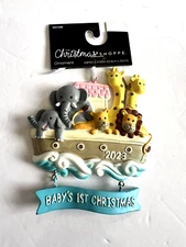 The Christmas Shoppe Baby’s 1st Christmas 2023 Noah’s Ark Ornament